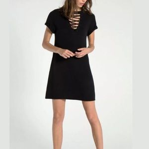 n:Philanthropy Knit Dress Laced Up Neckline NWT